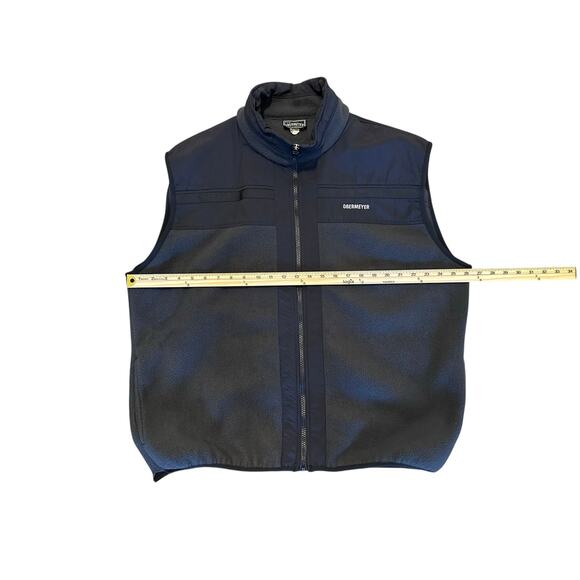 VTG Obermeyer Mens Navy Blue Fleece Vest Size XL Outdoor Layering Made in Canada - Picture 3 of 5